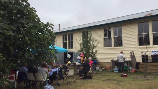 GROOVIN' IN THE GARDEN: Guests at the Guyra Community Garden Soiree on Friday evening.  (Photo: Supplied.)