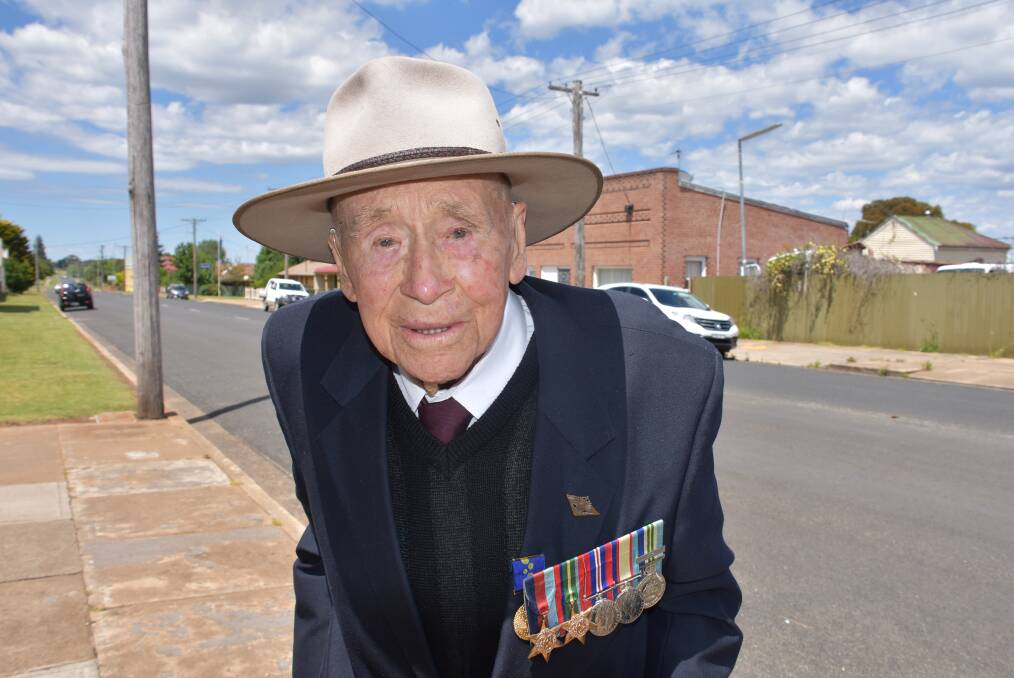 OLDEST CITIZEN: “What a waste of time war is – and a loss of lives unnecessarily,” Ted Mulligan, OAM, said. Photo: Nicholas Fuller