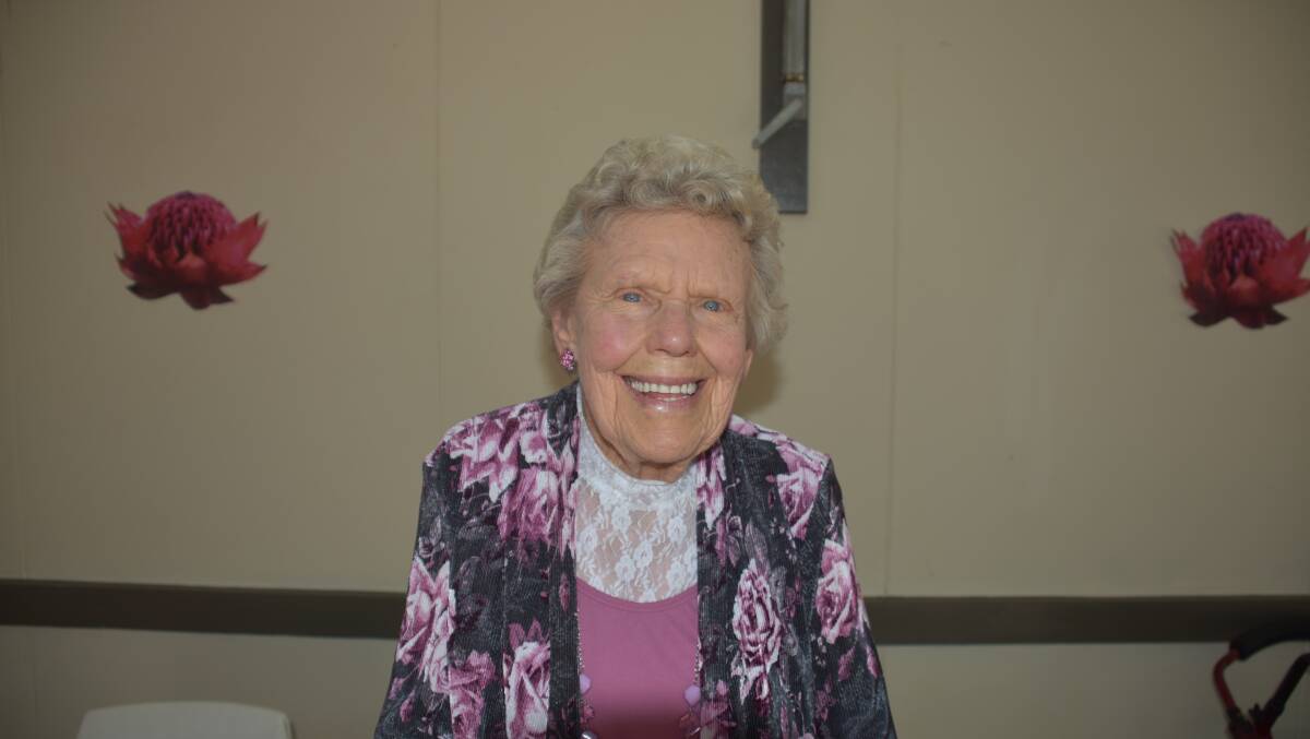 96 TODAY: Beryl Dahlenburgh at the Guyra Seniors Aussie Extravaganza.