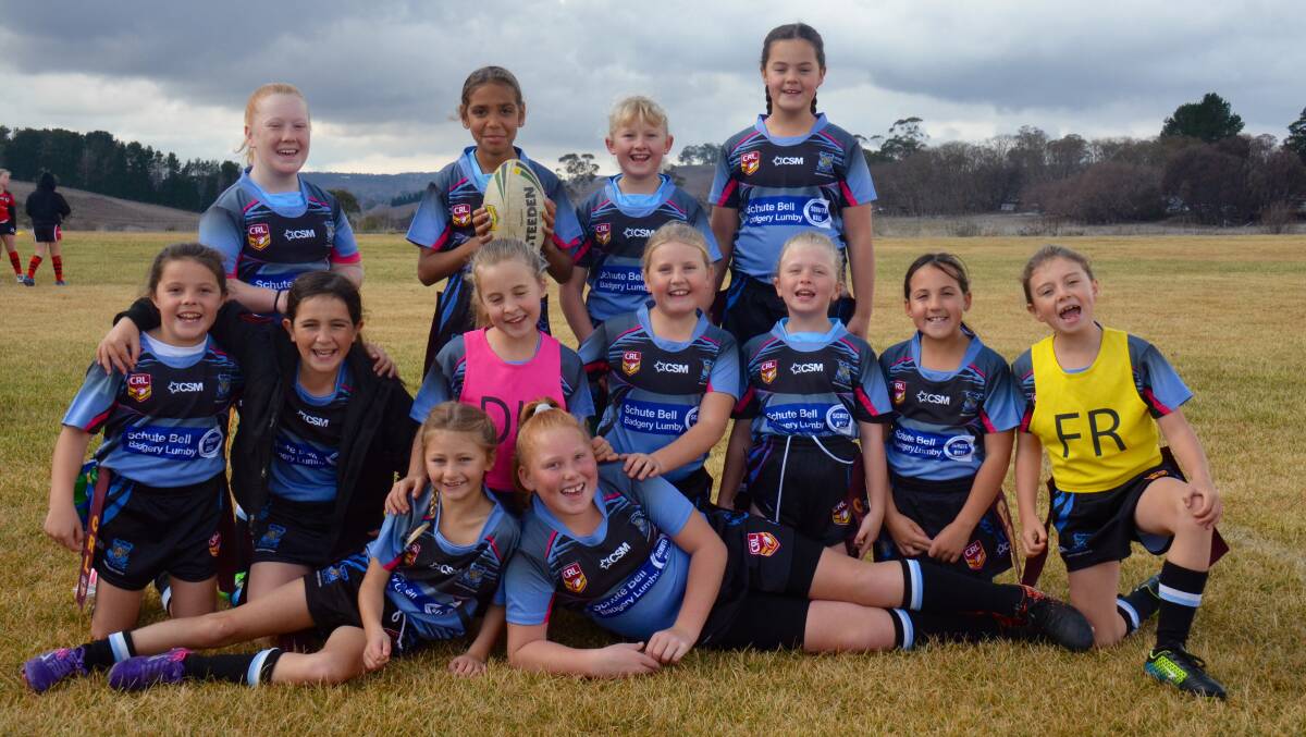 SPORT: The junior rugby league tag girls. Photo: Ellen Dunger.
