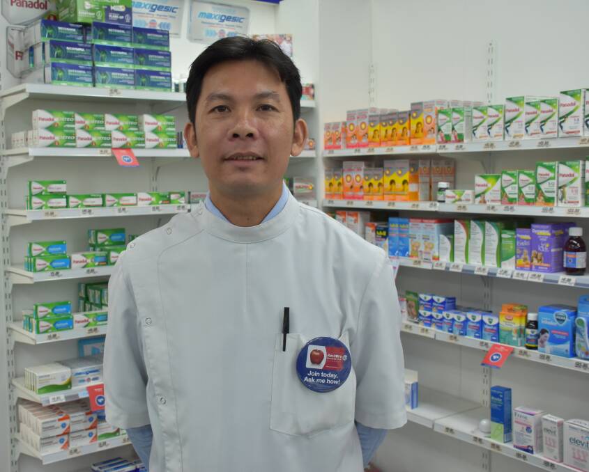 HEALTH: Guyra pharmacist Vu Nguyen will soon be vaccinating Guyra residents against the flu. Photo: Nicholas Fuller