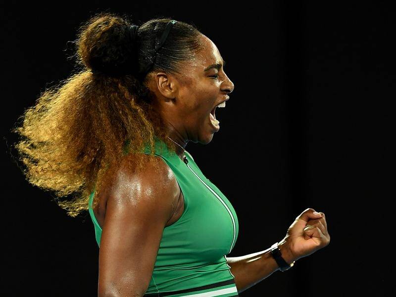 Serena Williams brushed aside Eugenie Bouchard to move into the third round of the Australian Open.