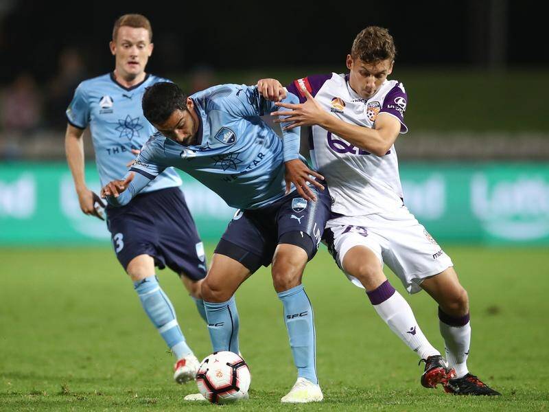 Sydney FC have beaten a much-changed Perth Glory side 1-0 at Jubilee Oval in the A-League.