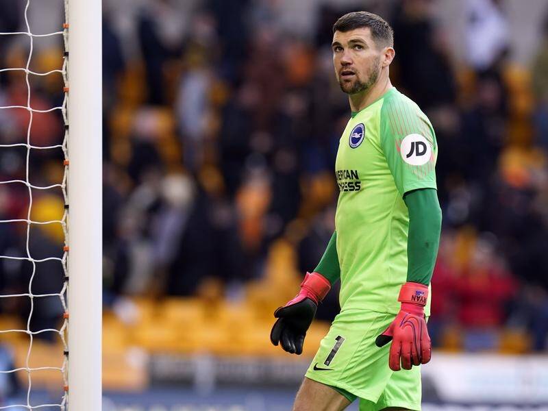 Brighton & Hove Albion's Socceroos goalkeeper Mat Ryan is now a three-times PFA player of the year.