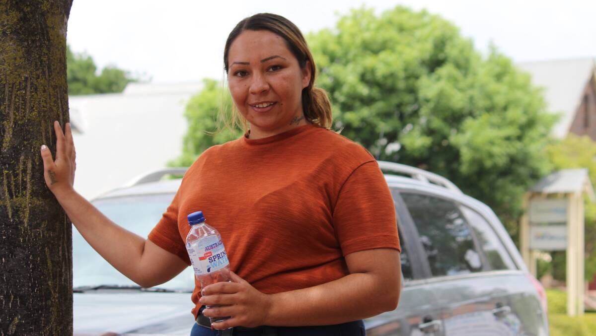 BOTTLER: Stacey Weatherall has already collected many slabs of bottled water for her Water To Walgett campaign.