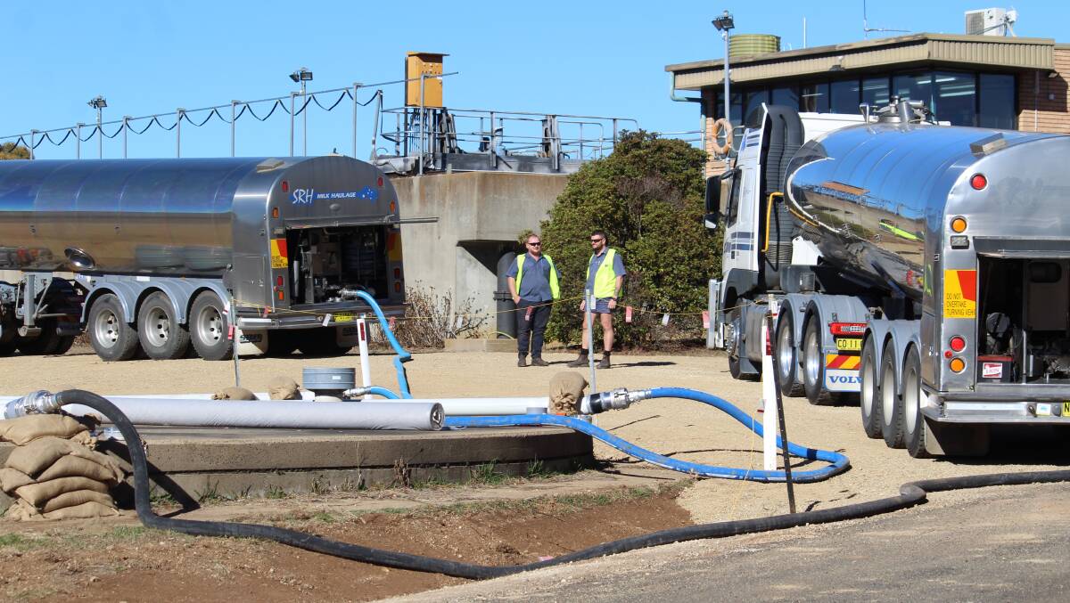 LION'S SHARE: Malpas water pipelines hard at work at Guyra's water processing plant.