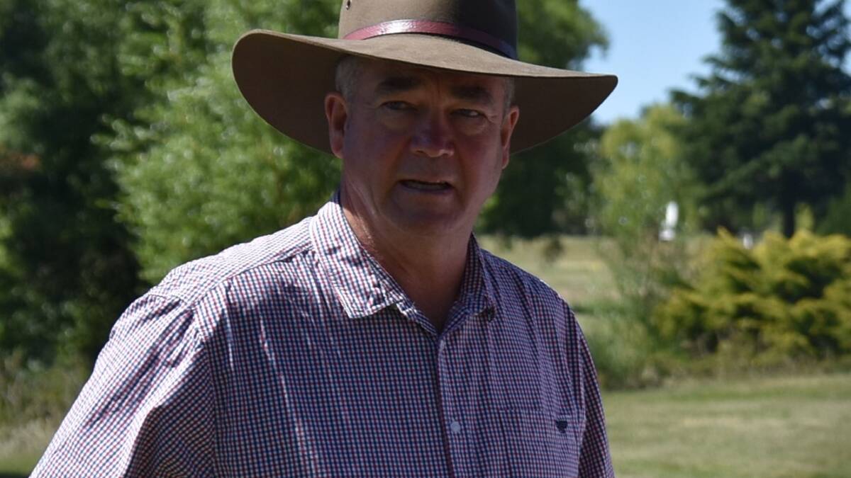 UNIMPRESSED: Guyra farmer Simon Murray was most concerned about biosecurity and the spread of disease, should people decide to trespass on his business.