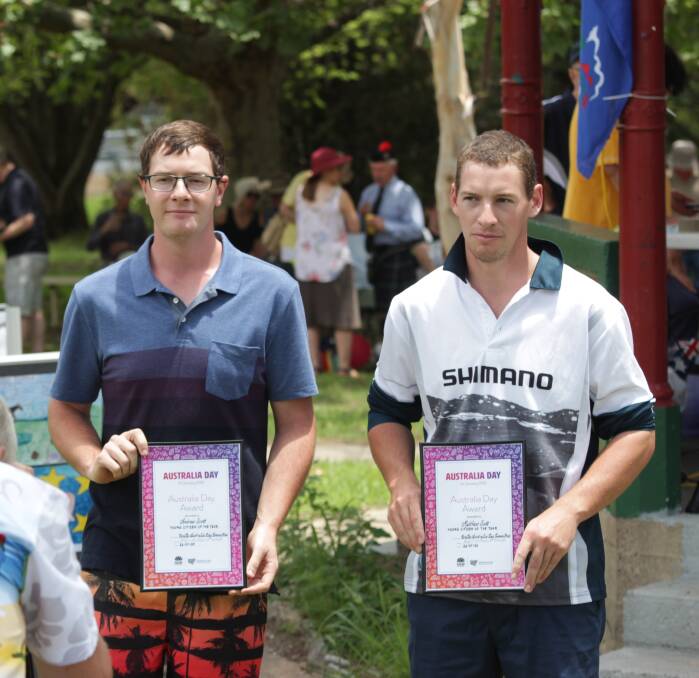 YOUNG CITIZENS OF THE YEAR: Matthew (25) and Andrew (24) Scott jointly won this year's award.