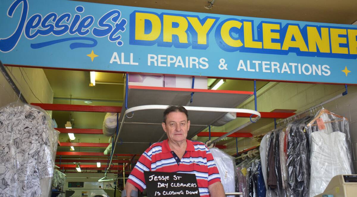 Jessie Street Dry Cleaners owner Neil Hunt, with decades of experience in the dry cleaning industry, has to call it a day.