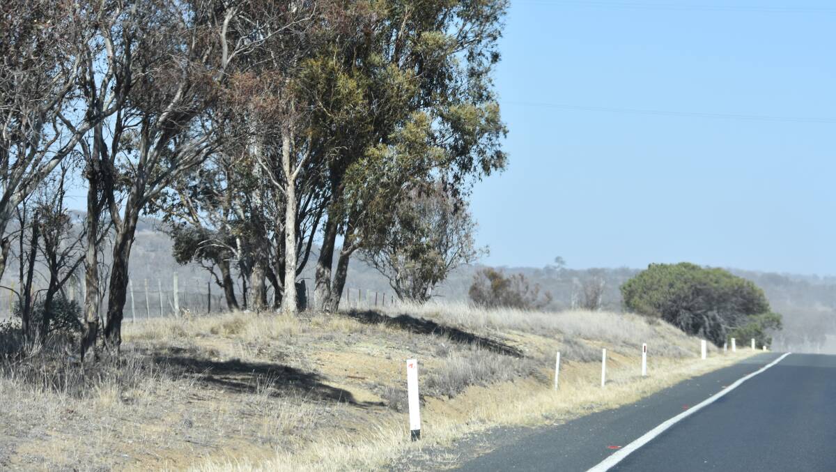 Road conditions between Guyra and Armidale are windy and dusty.