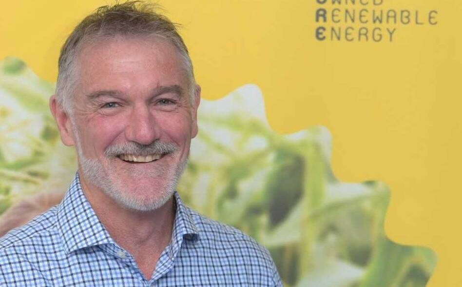 LOCAL INPUT: Enova Energy managing director Tony Pfeiffer said 50 per cent of the electricity supplied by Enova was sourced from renewables.
