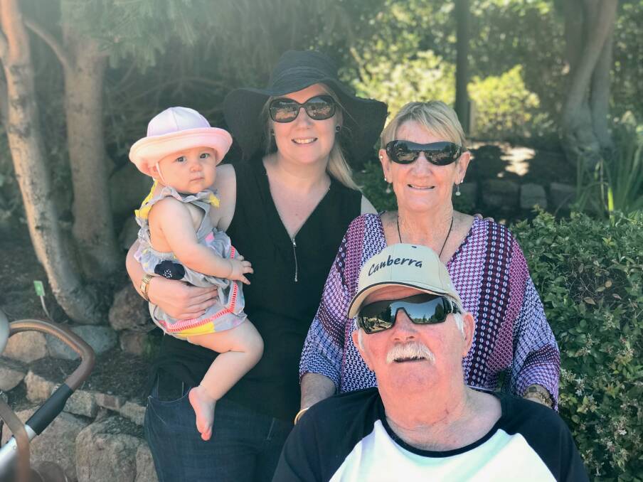 FAMILY: Dawn with her husband Rodney Trevitt and daughter Hayley Olivares and granddaughter Saraya. Photo: Supplied/Hayley Olivares