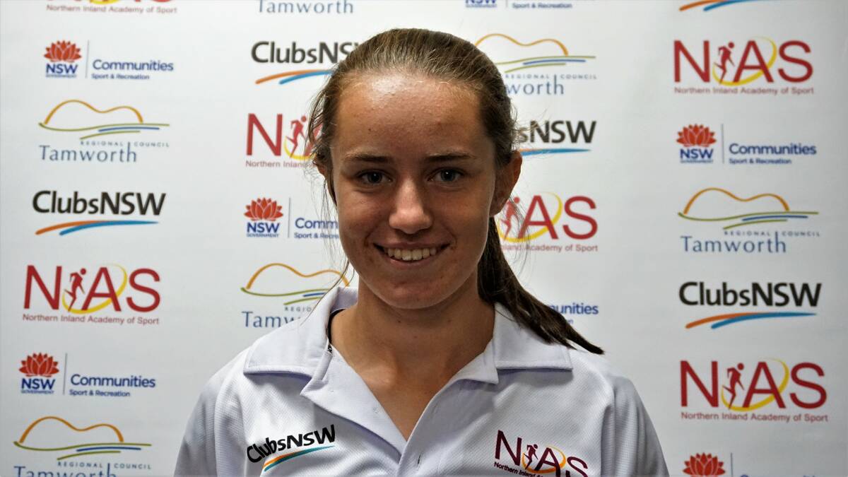 Football player Niamh Whittall from Coonabarabran.