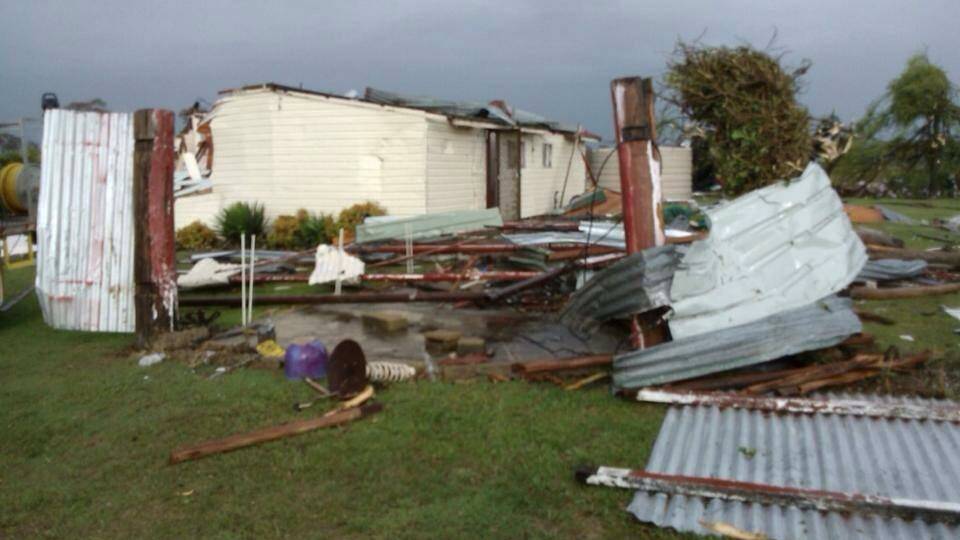 The destroyed house at Tenterden. Pic: NSW RFS